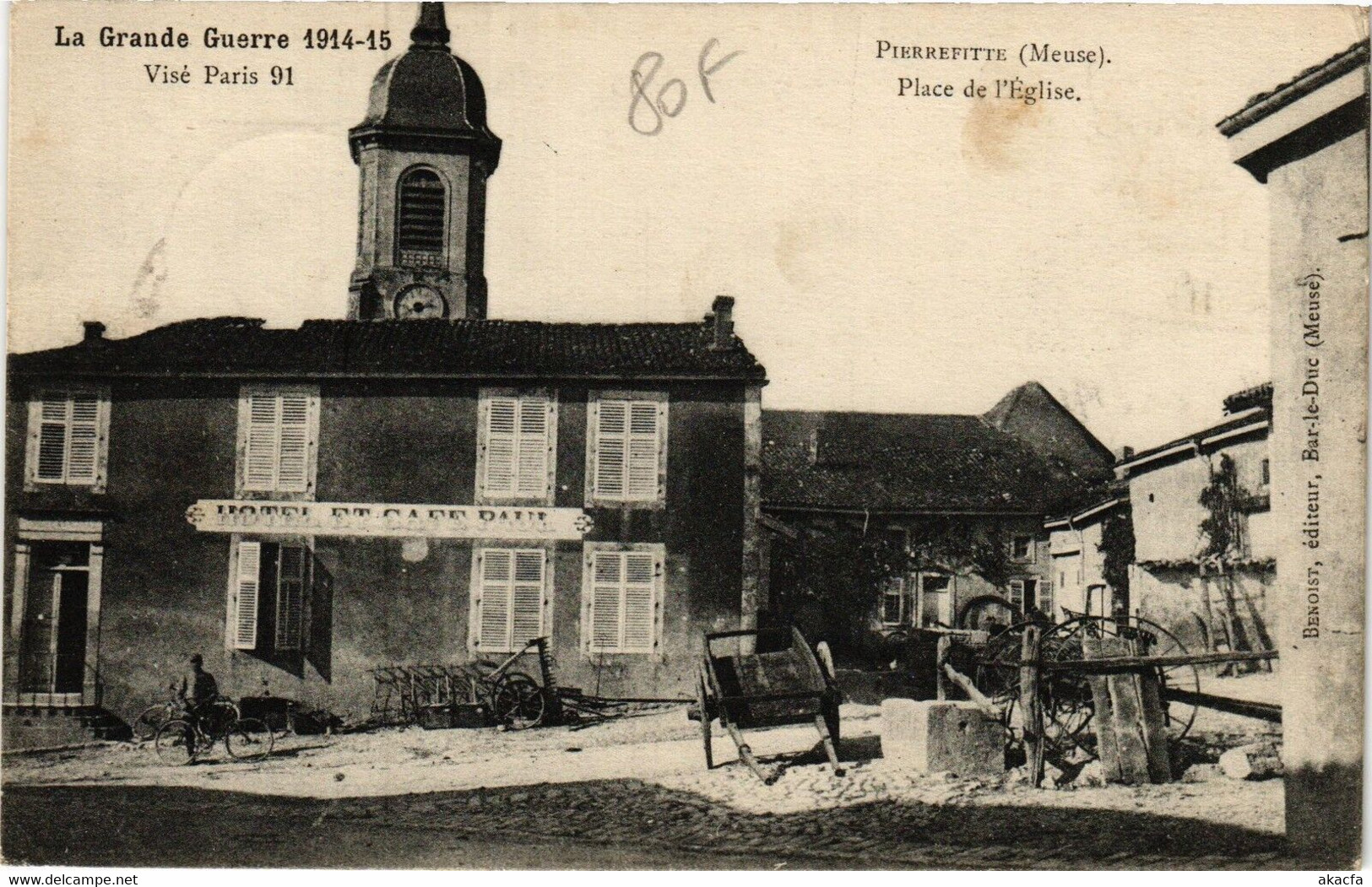 CPA La Grande Guerre 1914-15 Pierrefitte (Meuse) Place De L'Église (178788) - Pierrefitte Sur Aire