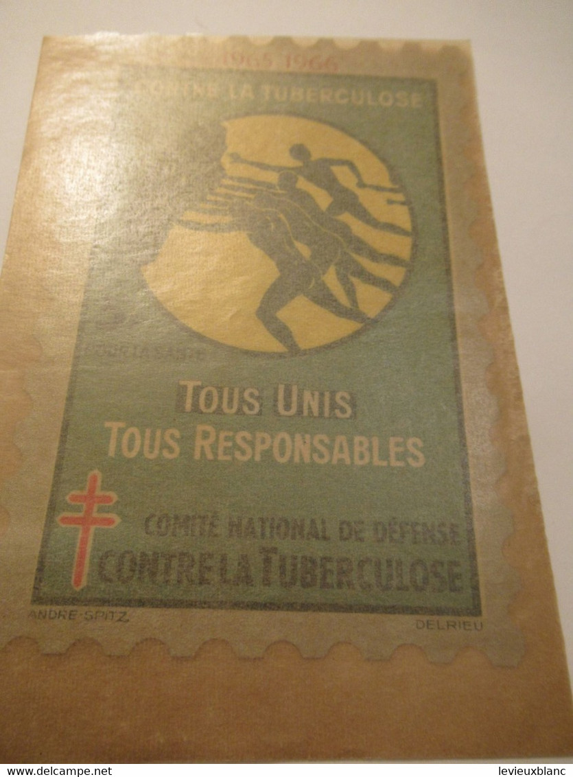 Timbre De Soutien Anti-tuberculeux/Comité National De Défense Contre La Tuberculose/5 Francs/Lutter/1965-66 TIBANTI5 - Enfermedades