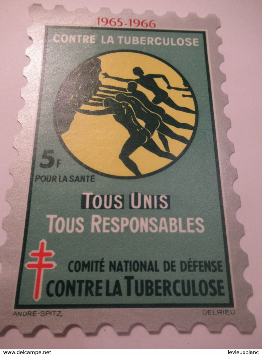 Timbre De Soutien Anti-tuberculeux/Comité National De Défense Contre La Tuberculose/5 Francs/Lutter/1965-66 TIBANTI5 - Disease