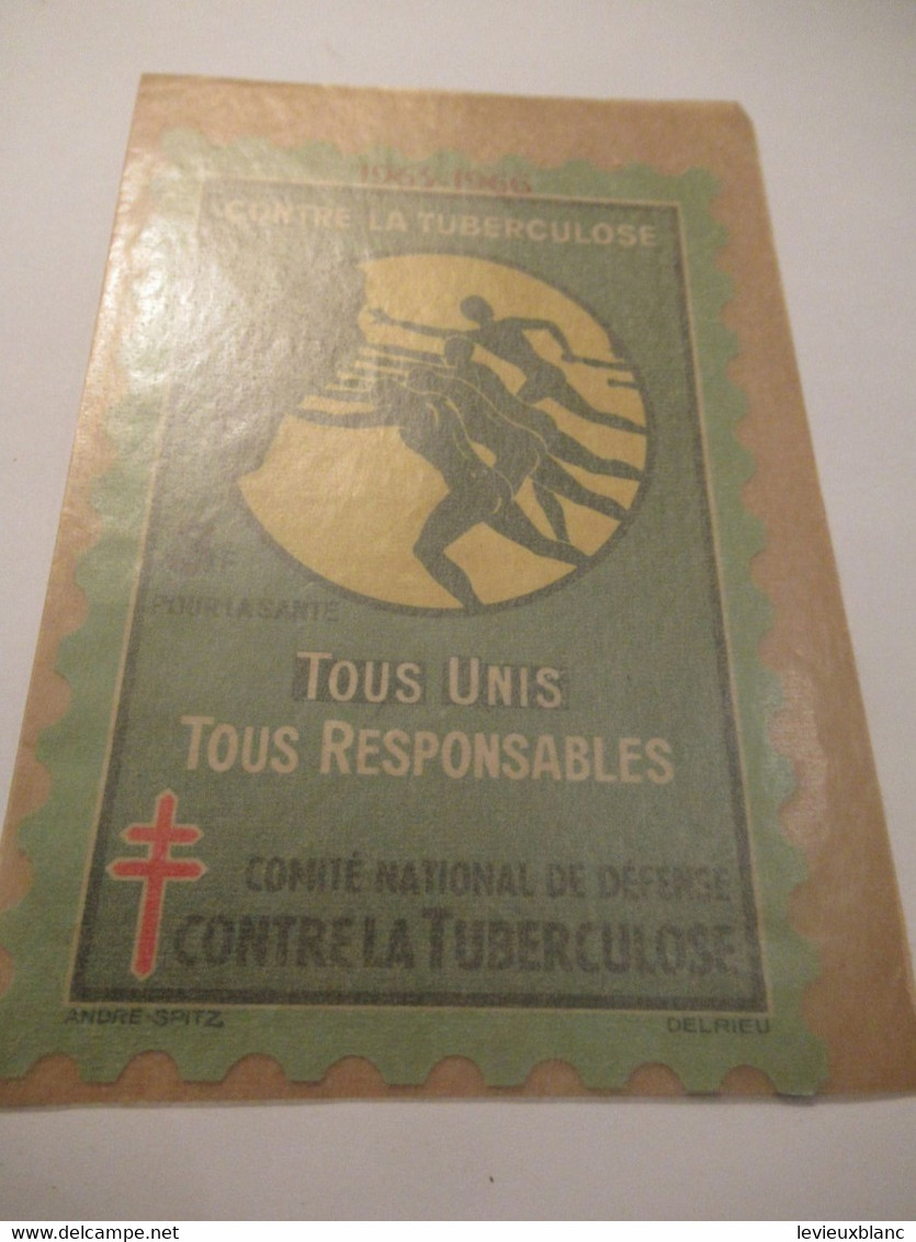 Timbre De Soutien Anti-tuberculeux/Comité National De Défense Contre La Tuberculose/3Francs/Lutter/1965-66 TIBANTI6 - Enfermedades