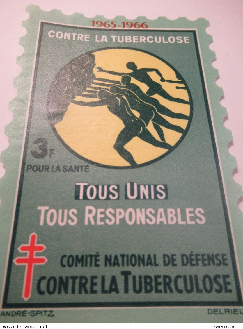 Timbre De Soutien Anti-tuberculeux/Comité National De Défense Contre La Tuberculose/3Francs/Lutter/1965-66 TIBANTI6 - Enfermedades