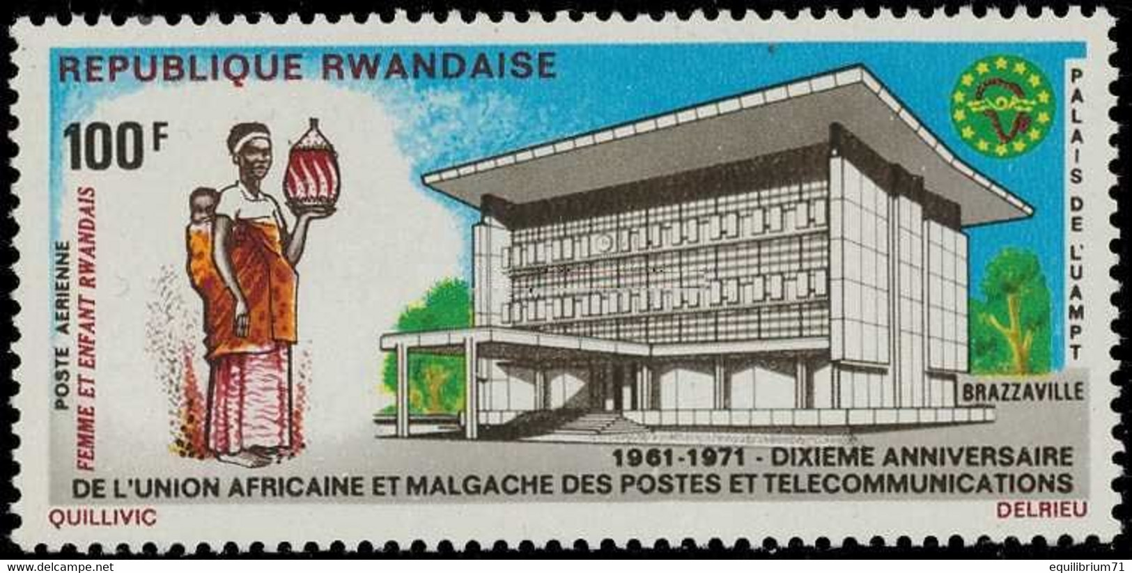 PA8** - Union Africaine Et Malgache Des Postes Et Télécom / Afrikaanse Unie Van Post En Telecom II - U.A.M.P.T. - RWANDA - Unused Stamps