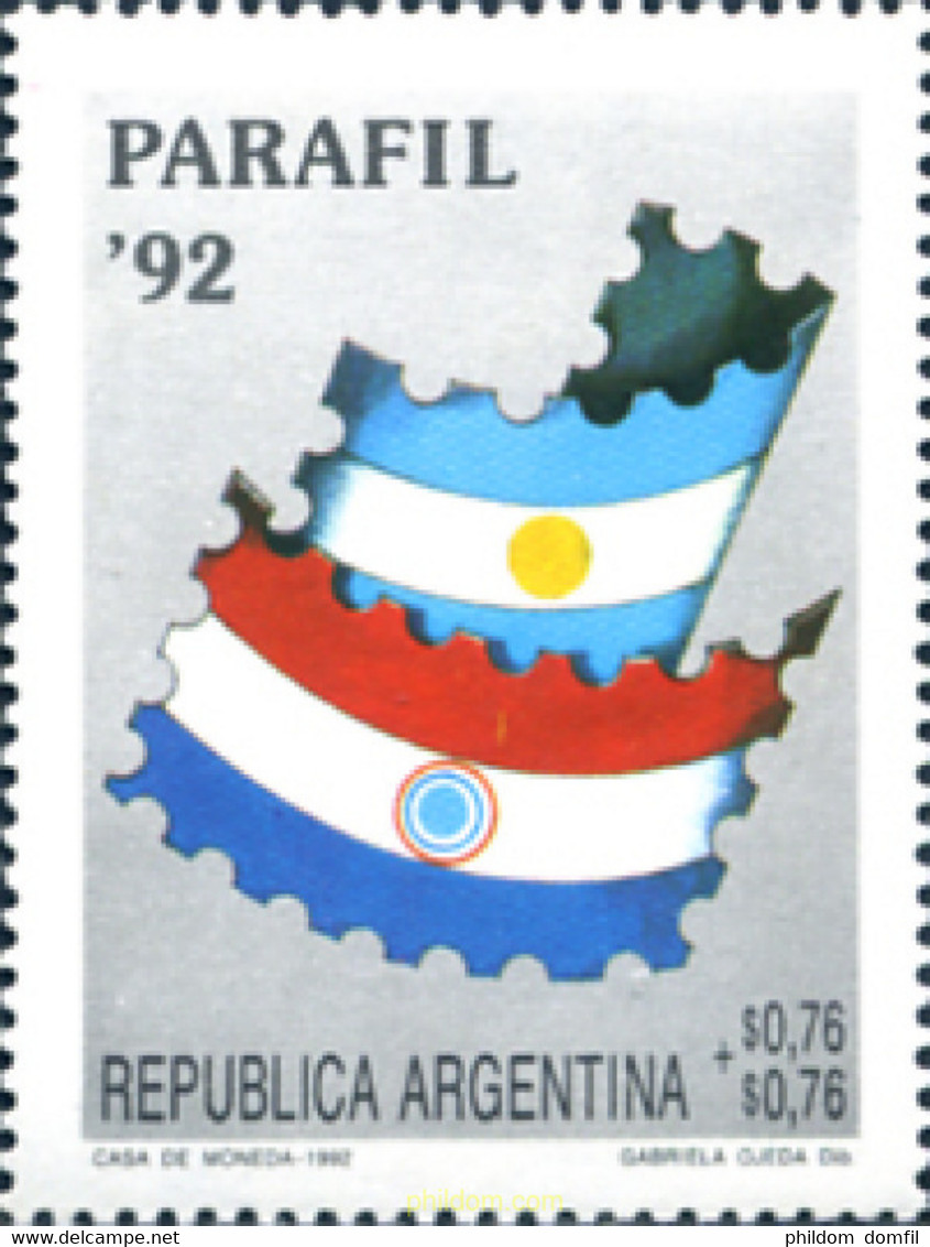 243131 MNH ARGENTINA 1992 EXPOSICION FILATELICA - PARAFIL-92 - Oblitérés