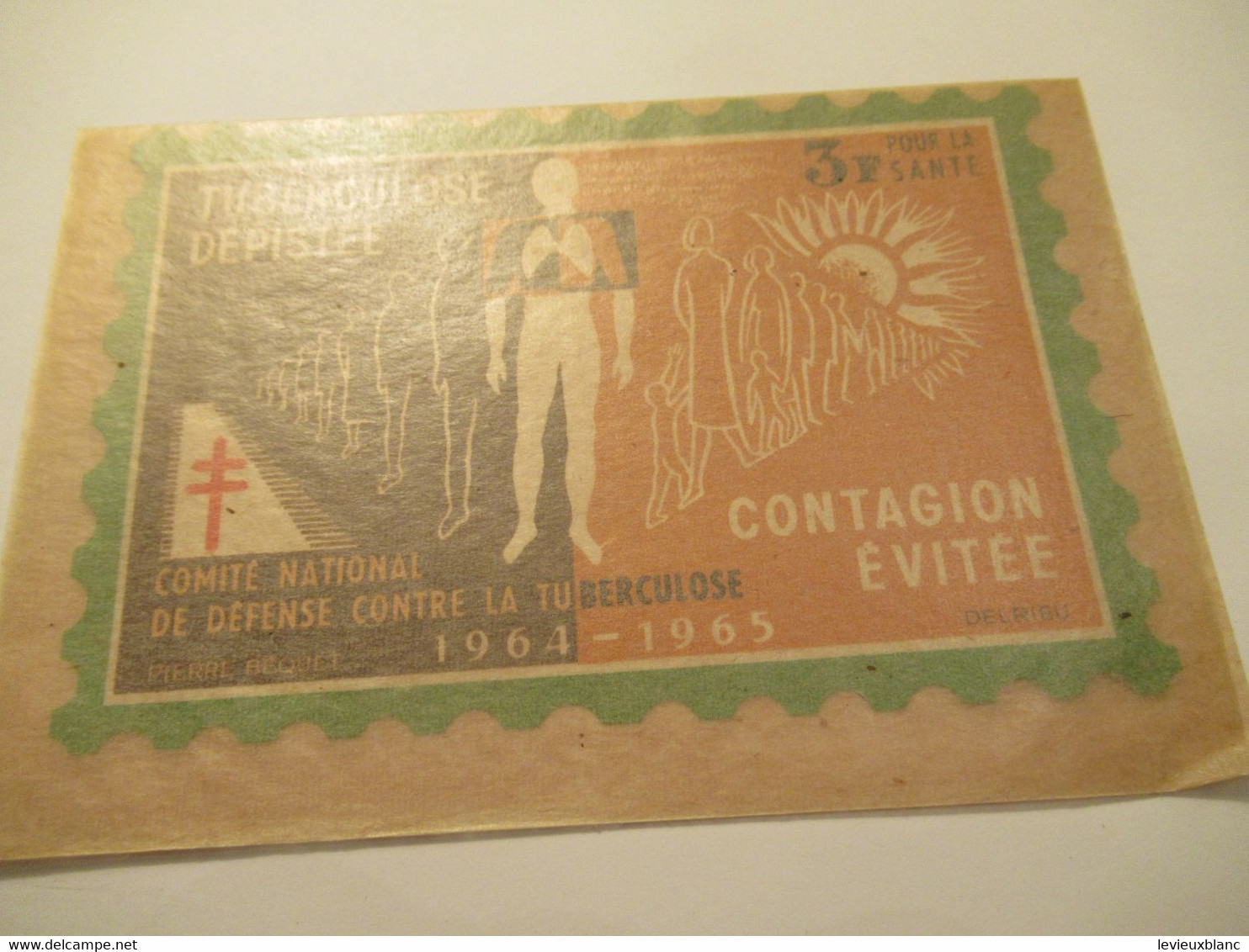 Timbre De Soutien Antituberculeux/Comité National De Défense Contre La Tuberculose/3 Francs/Poumons/1964-65 TIBANTI9 - Disease