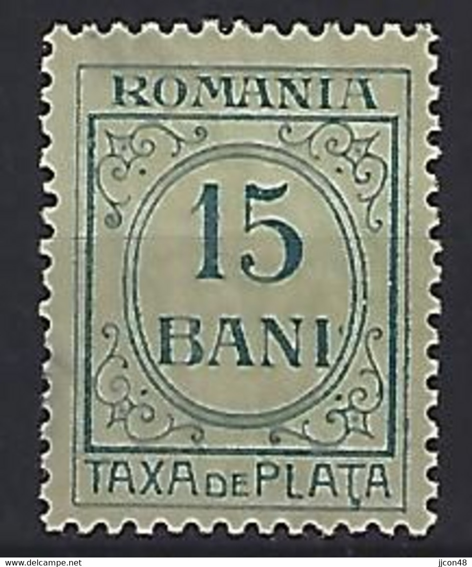 Romania 1911  Postage Due (o) Mi.34 - Postage Due