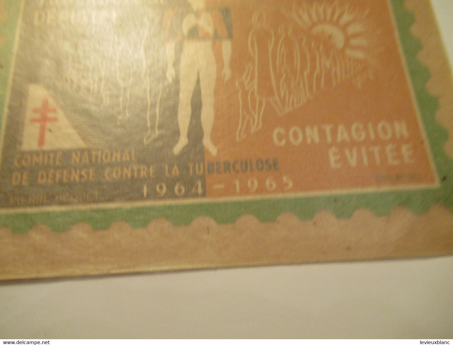 Timbre De Soutien Antituberculeux/Comité National De Défense Contre La Tuberculose/5 Francs/Poumons/1964-65 TIBANTI10 - Enfermedades