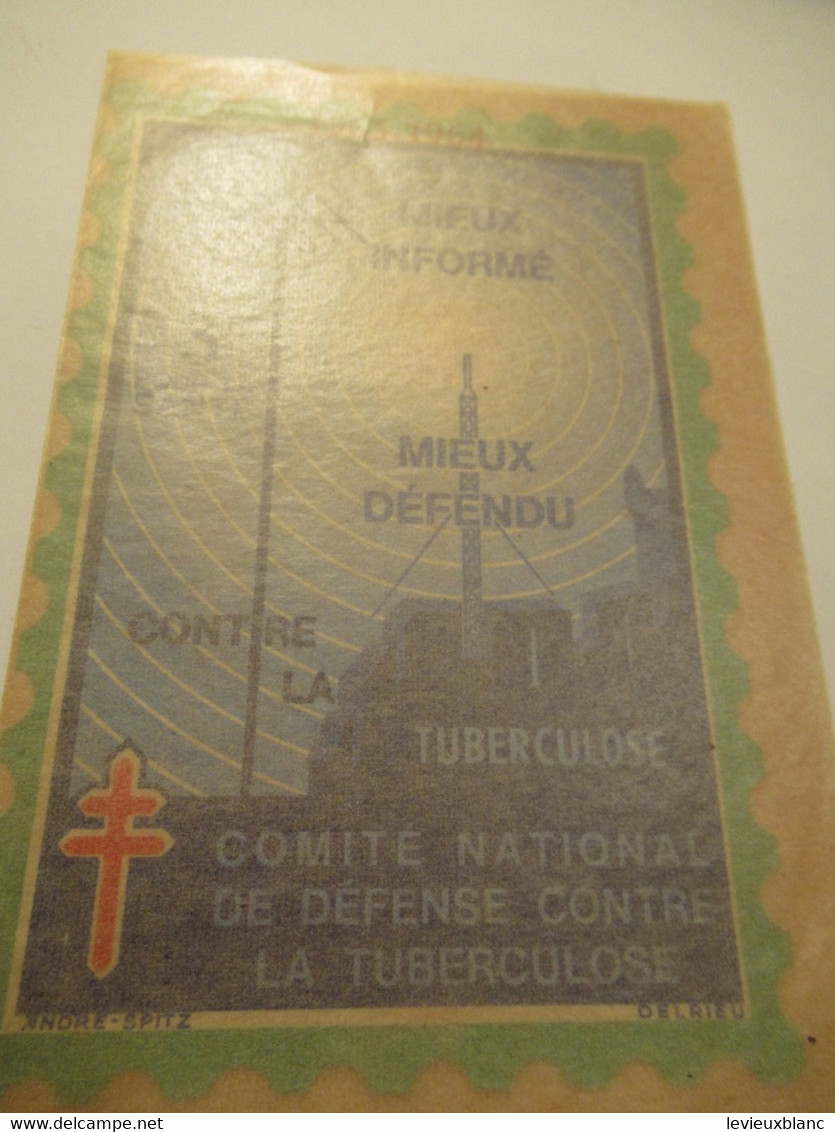 Timbre De Soutien Antituberculeux/Comité National De Défense Contre La Tuberculose/3 Francs/Antenne/1963-64 TIBANTI11 - Enfermedades