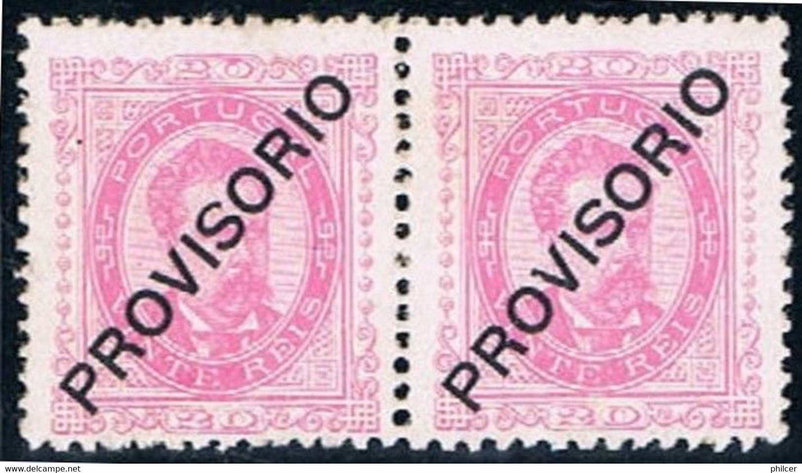 Portugal, 1892/3, # 85 Dent. 11 3/4, Papel Porcelana, Sob. C, MNH - Nuevos