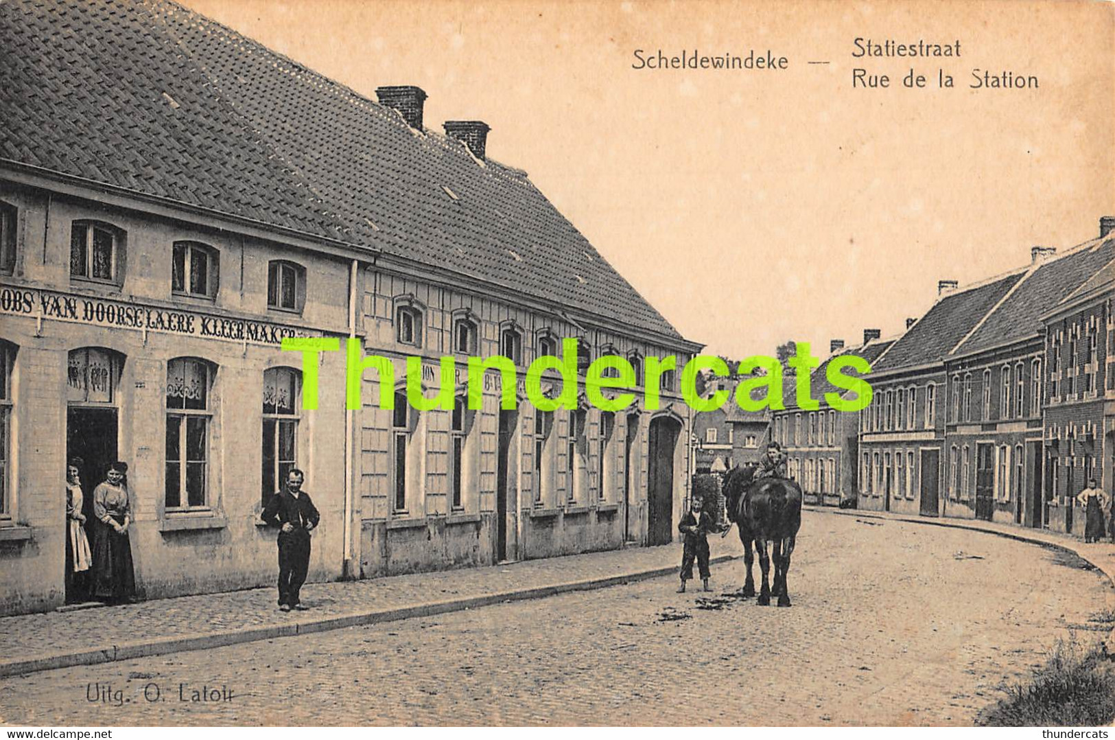 CPA SCHELDEWINDEKE STATIESTRAAT - Oosterzele