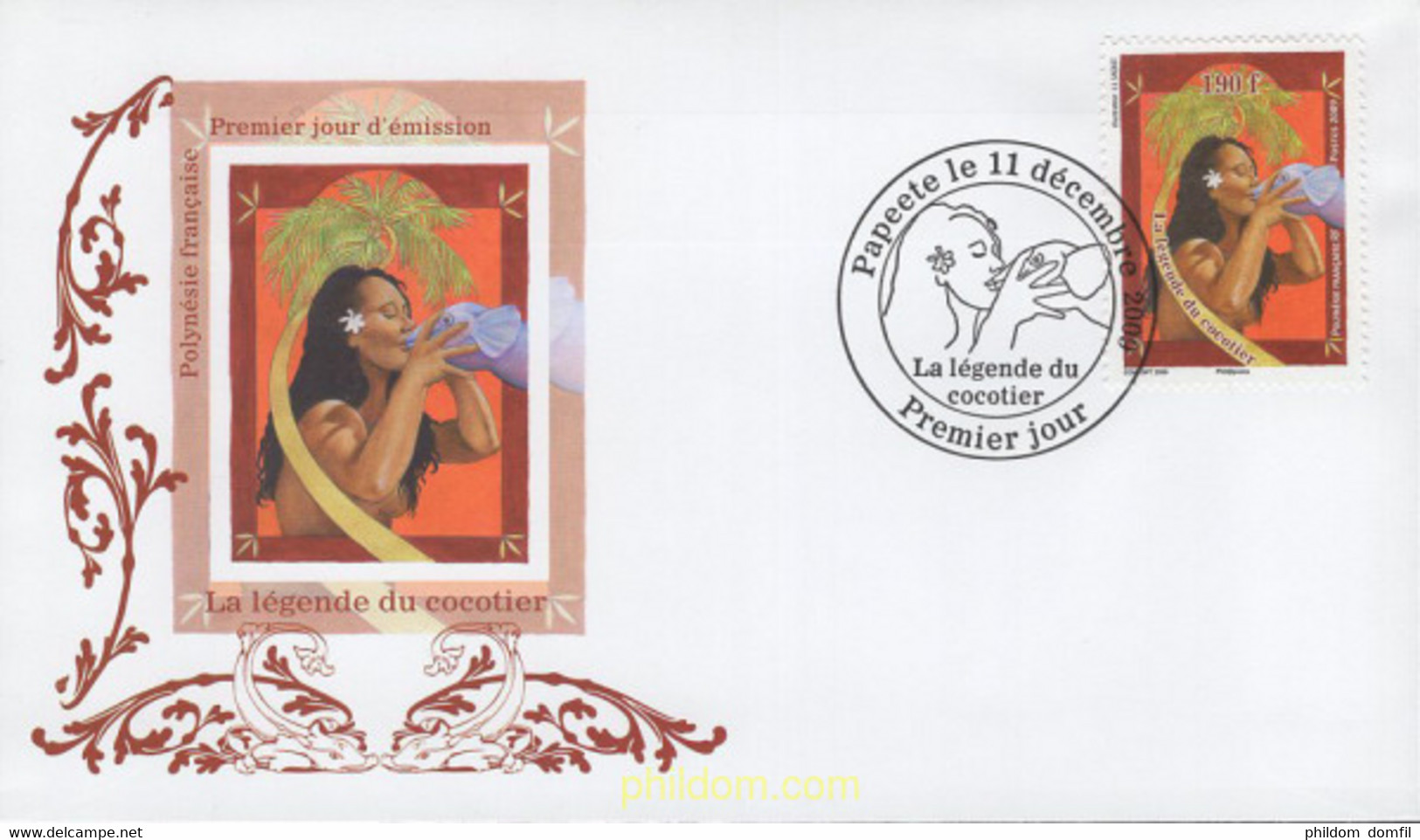 482143 MNH POLINESIA FRANCESA 2009 LA LEYENDA DE COCOTIER - Oblitérés