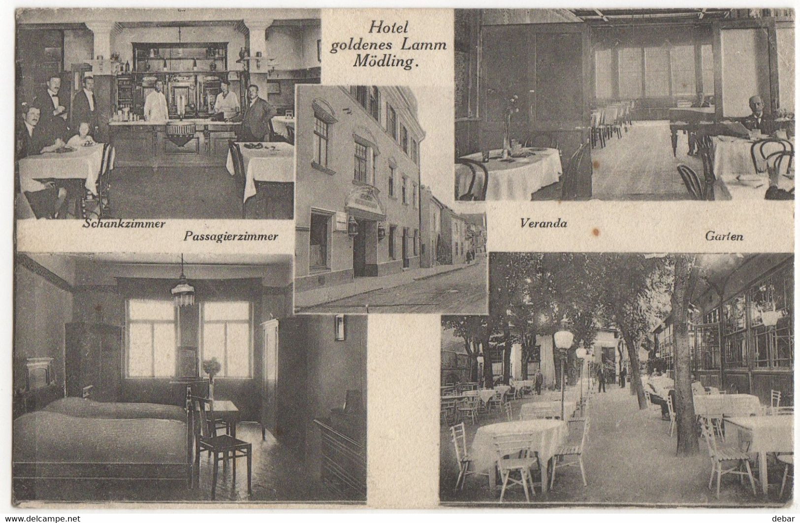 MÖDLING - HOTEL GOLDENES LAMM - FRANZ- JOSEFS-PLATZ - MÖDLING- 1924 - Mödling