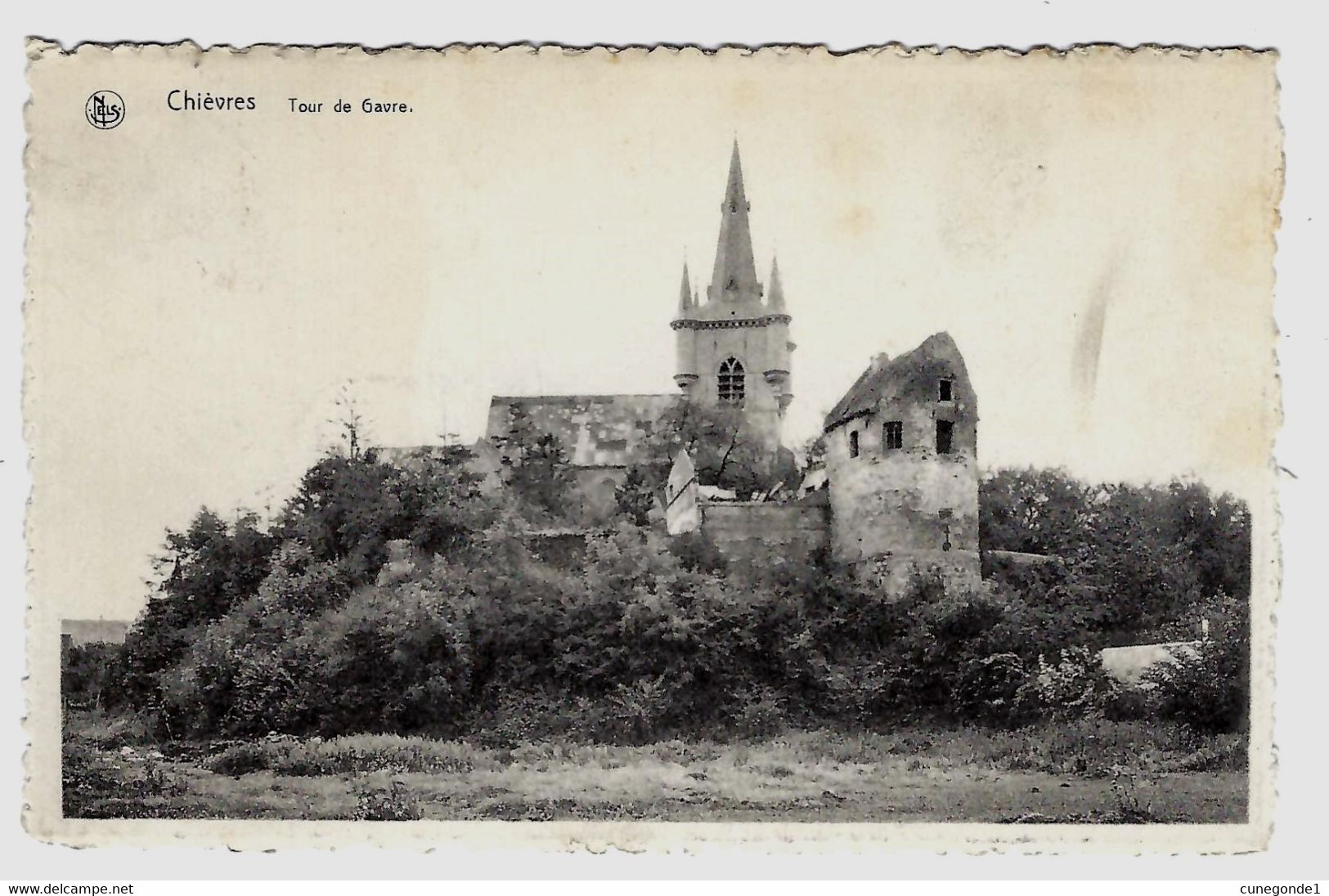 CPSM CHIEVRES : Tour De Gavre - Circulée - Ed. Delhaye-Tillier, Chièvres - 2 Scans - Chievres