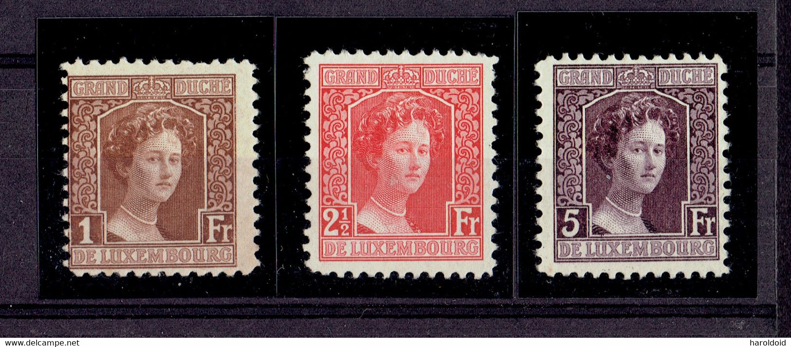 LUXEMBOURG - LOT TP N°107/109 - XX MNH TTB - 1914-24 Marie-Adélaïde