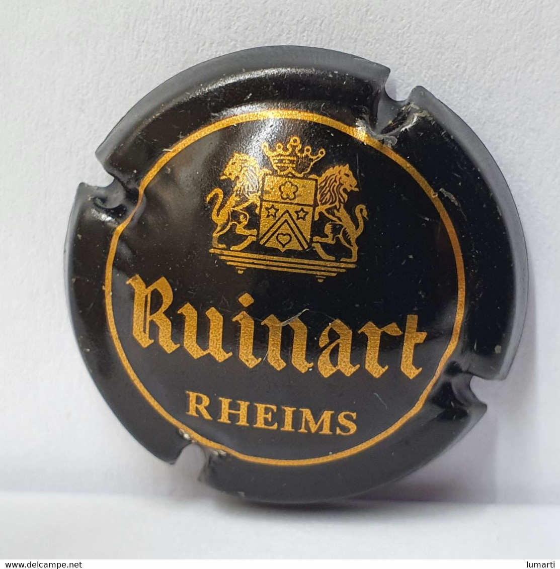 Capsule De Champagne - Ruinart - Rheims - 3 Traits Sous Ecusson - Noir Et Or - - Ruinart Ruinart