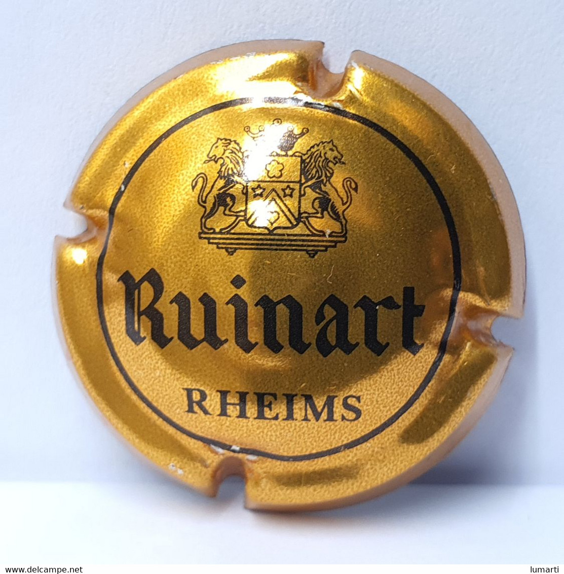 Capsule De Champagne - Ruinart - Rheims - 3 Traits Sous Ecusson - Or Et Noir - - Ruinart Ruinart