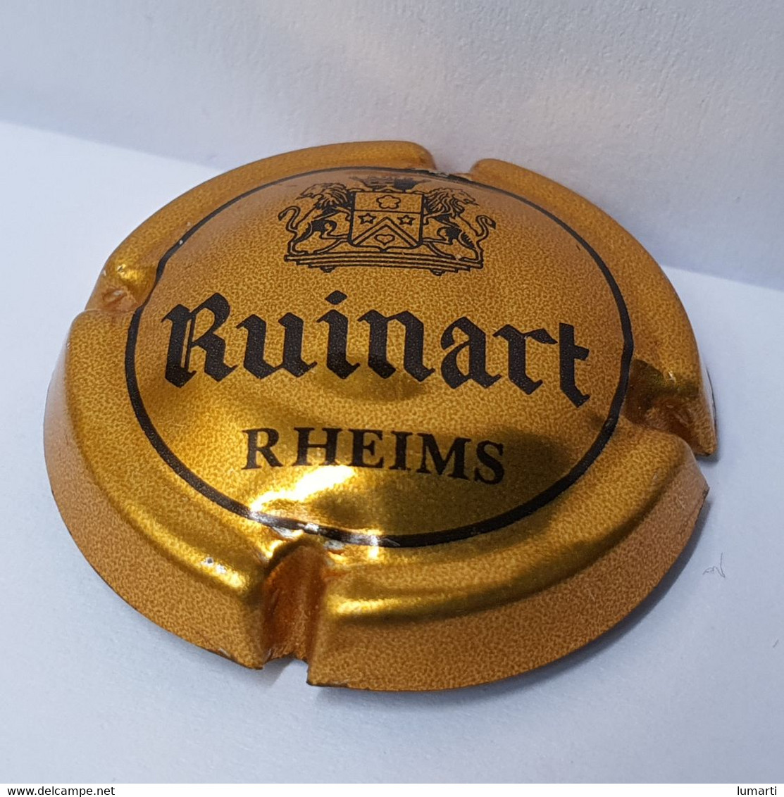 Capsule De Champagne - Ruinart - Rheims - 3 Traits Sous Ecusson - Or Et Noir - - Ruinart Ruinart