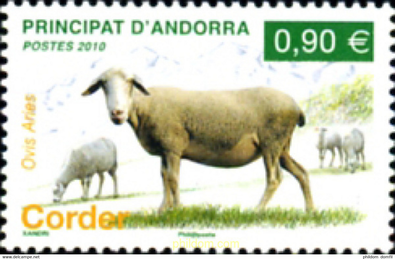 250523 MNH ANDORRA. Admón Francesa 2010 FAUNA - Collections