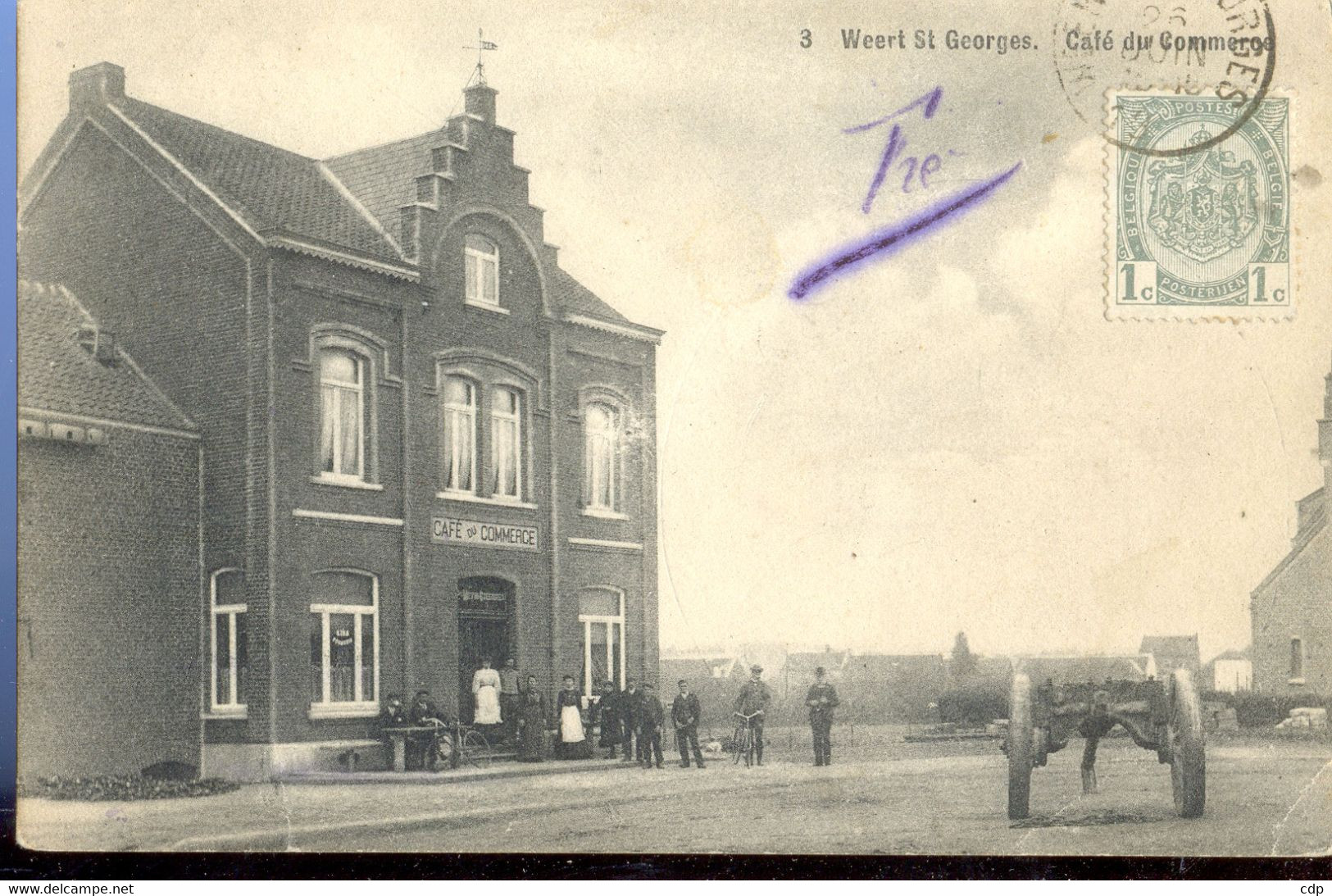 Cpa Weert St Georges   Café   1913    Animée - Oud-Heverlee