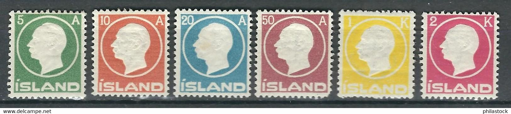 ISLANDE N° 68 à 73 * N° 71 Défaut Non Compté - Neufs