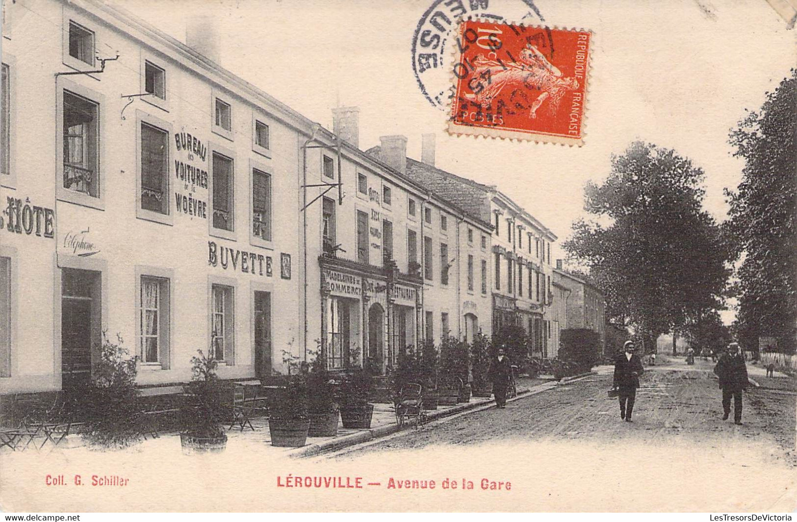 CPA - FRANCE - 55 - LEROUVILLE - Avenue De La Gare - Coll G Schillar - Lerouville