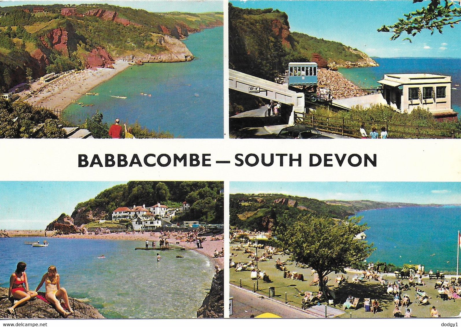 BABBACOMBE, TORQUAY, SOUTH DEVON, ENGLAND. Circa 1978 USED POSTCARD   Ty1 - Torquay