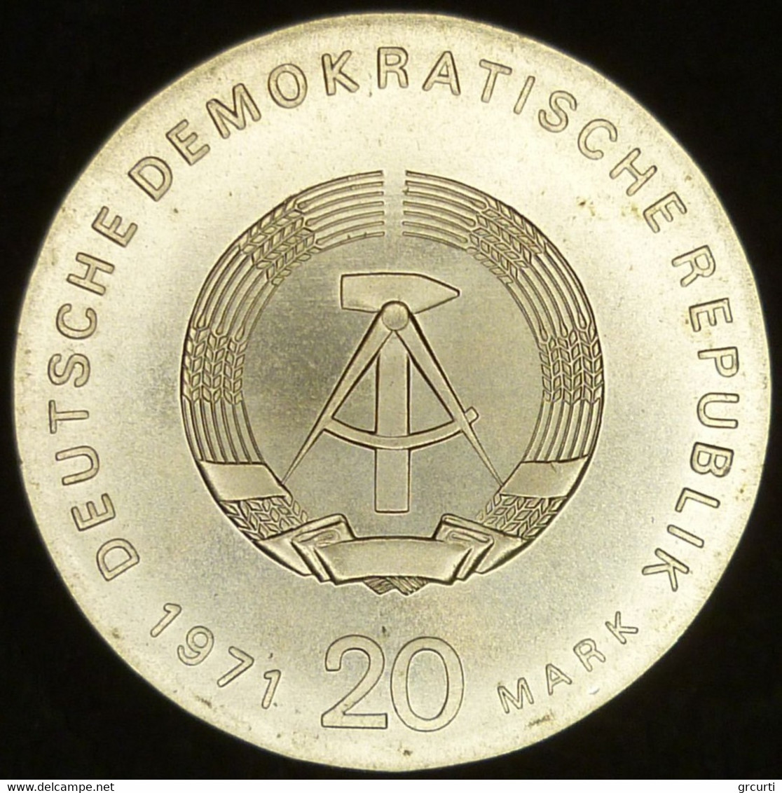 Germania Orientale - DDR - 20 Mark 1971 - 100° Nascita Di Karl Liebknecht E Rosa Luxemburg - KM# 32 - 5 Mark