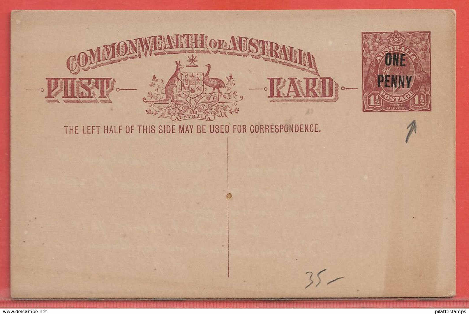 OISEAUX AUTRUCHES AUSTRALIE ENTIER POSTAL NEUF - Autruches