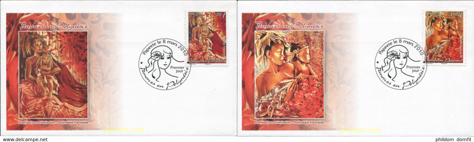 484251 MNH POLINESIA FRANCESA 2010 MUJERES DE LA POLINESIA - Used Stamps