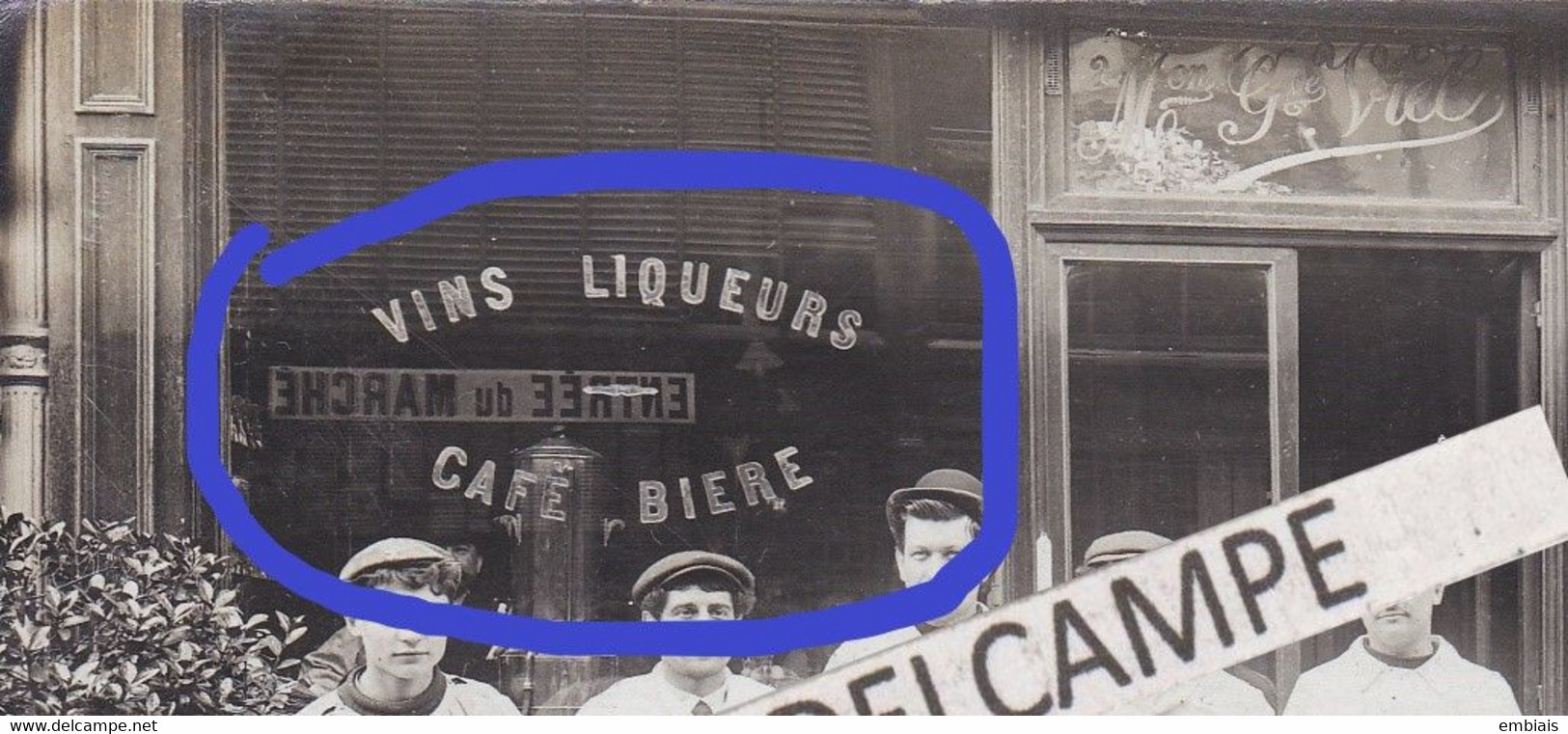 PARIS - RESTAURANT Maison Gve. VIEL - Un Groupe De Peintres, Face à L'entrée Du Marché - Carte Photo à Situer - Restaurantes