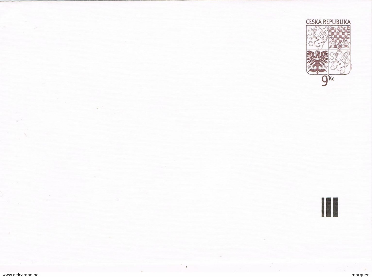 47711. Entero Postal Republica CHECA, 9 Kc 2001 - Sobres