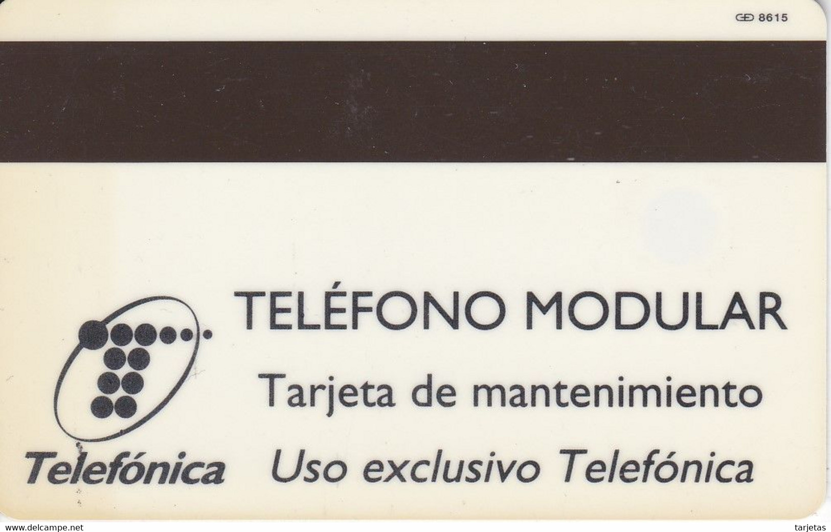 T-007/d TARJETA DE ESPAÑA DE TEST DE TELEFONICA (PRUEBA) Nº (8615) CHIP GD-4 - Tests & Servizi