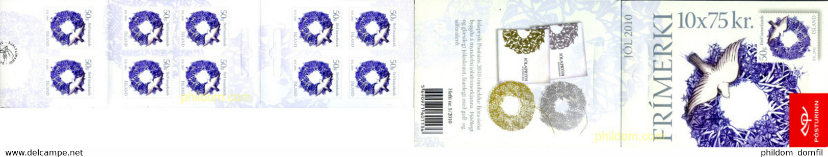 257693 MNH ISLANDIA 2010 NAVIDAD - Lots & Serien