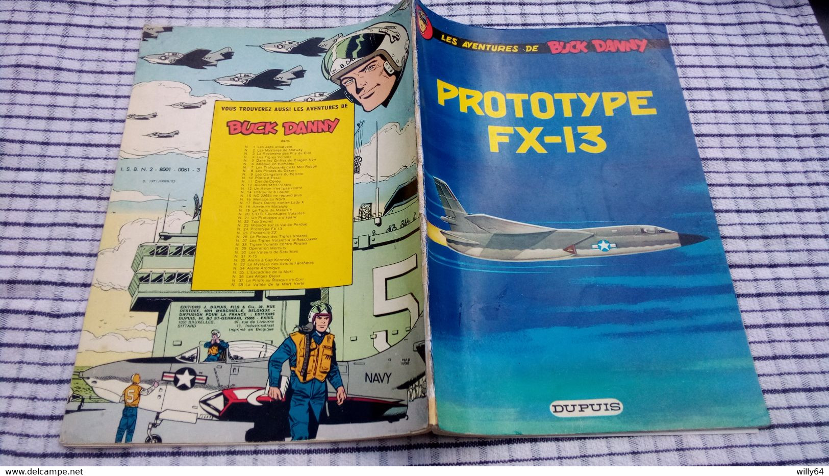LES AVENTURES DE BUCK DANNY  T24   " Prototype FX-13 "   1974  DUPUIS   BD SOUPLE  BE - Buck Danny