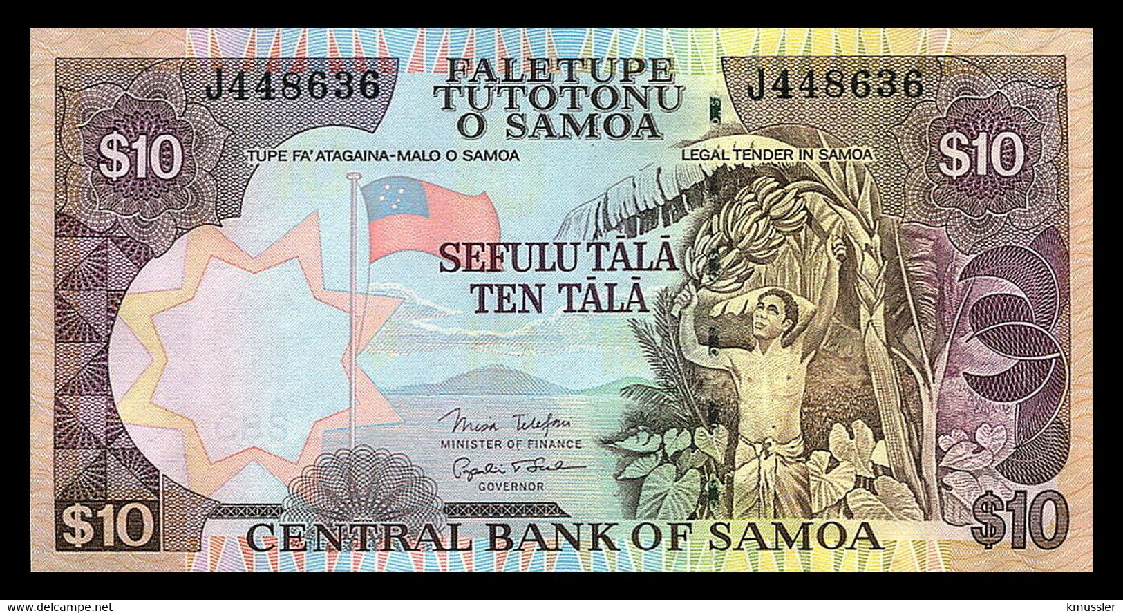 # # # Banknote Samoa 10 Tala ND UNC # # # - Samoa