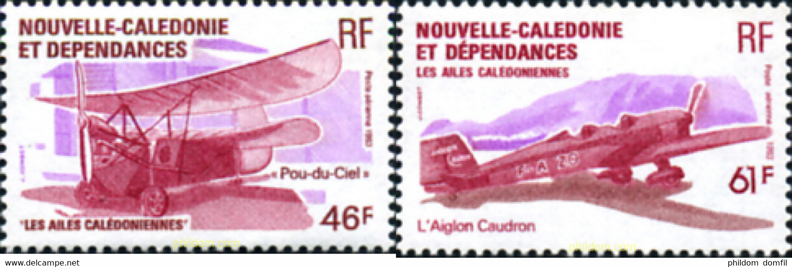 256576 MNH NUEVA CALEDONIA 1983 AVIONES - Oblitérés