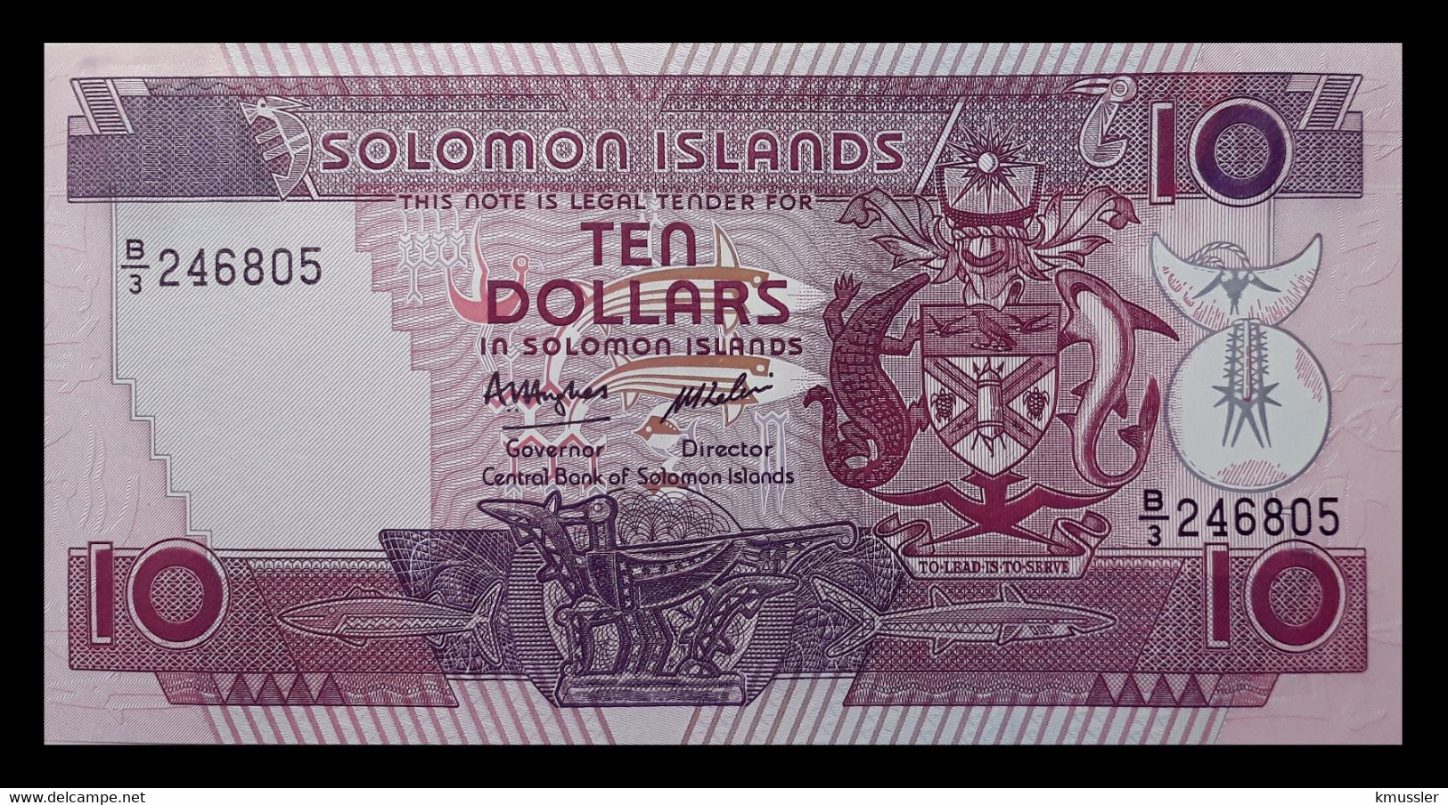 # # # Banknote Von Den Solomon-Inseln 10 Dollars UNC # # # - Solomonen