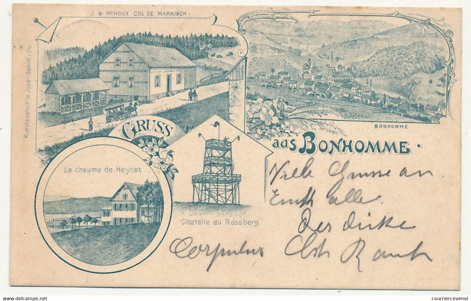 CPA - Col Du Bonhomme (Haut Rhin) - Gruss Aus Bonhomme - Other & Unclassified