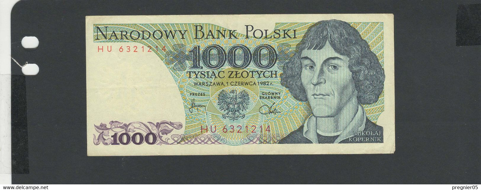 POLOGNE -  Billet 1000 Zlotys 1982 SUP/XF Pick-146c N° HU - Pologne