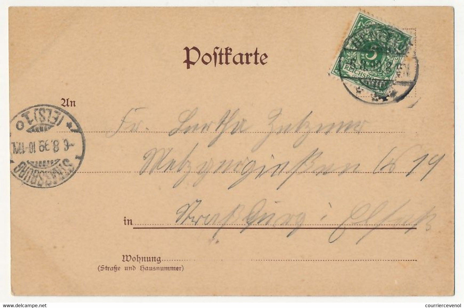 CPA - BENFELD (Haut Rhin) - Gruss Aus Benfeld - Rathaus - Bad Siefermann - 1899 - Benfeld