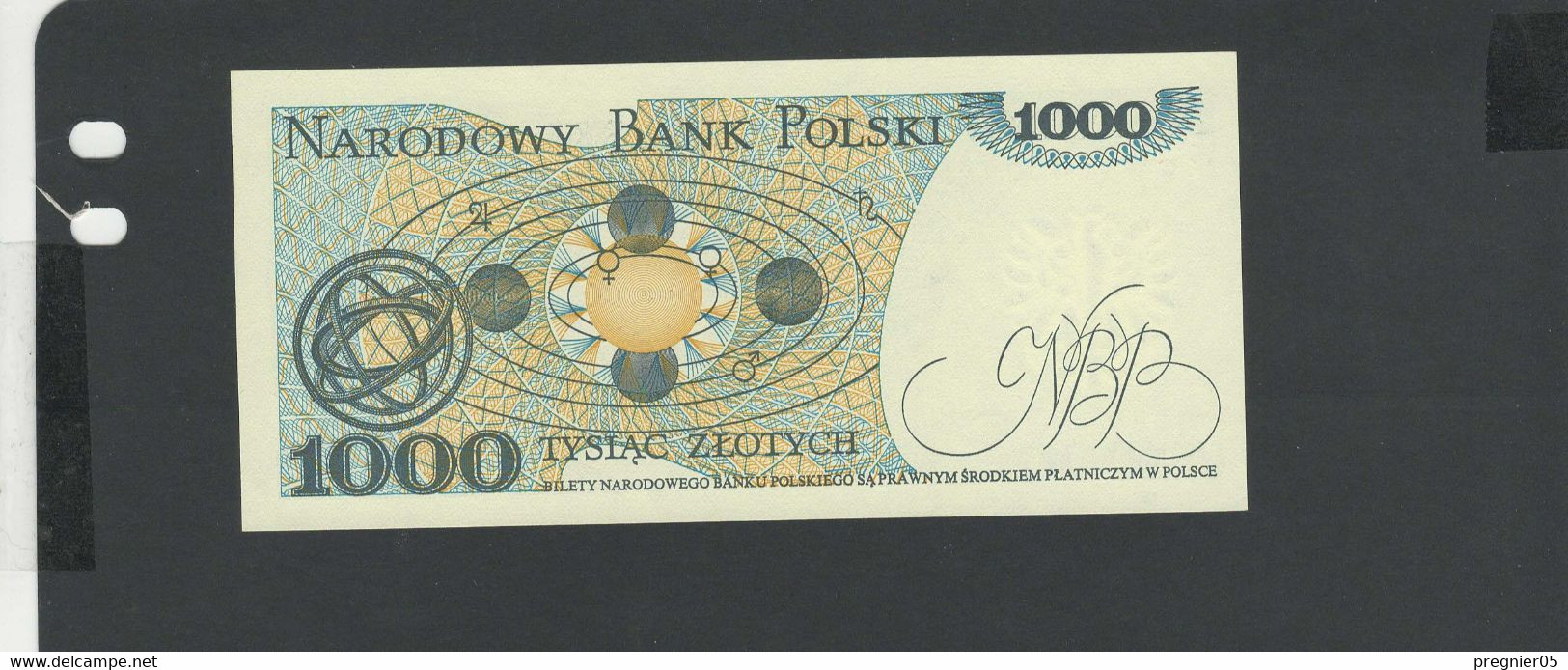 POLOGNE -  Billet 1000 Zlotys 1982 NEUF/UNC Pick-146c N° KC - Pologne