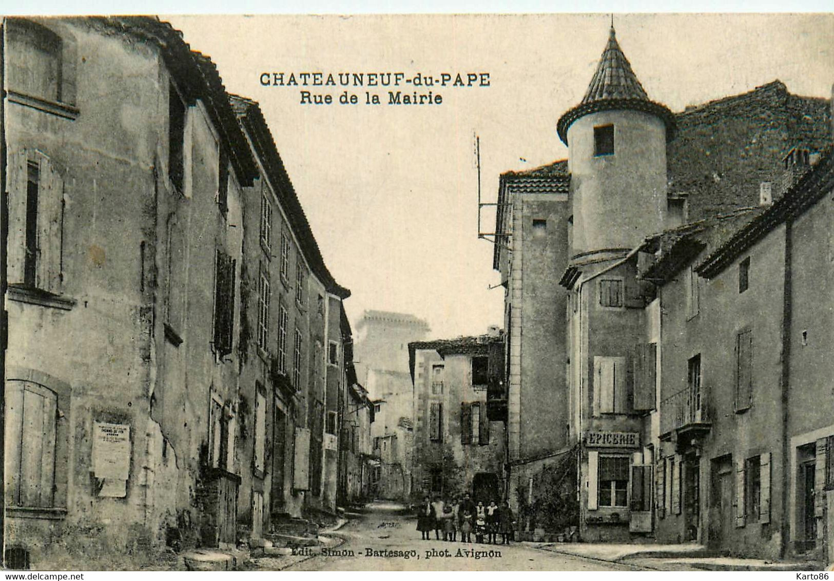 Châteauneuf Du Pape * La Rue De La Mairie * épicerie - Chateauneuf Du Pape