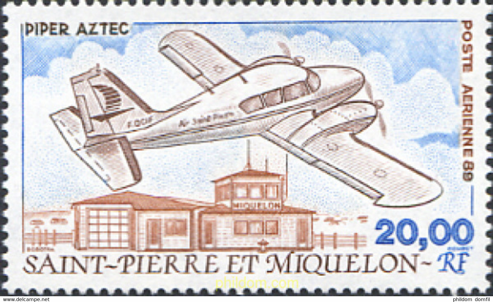 257362 MNH SAN PEDRO Y MIQUELON 1989 AVION - Gebruikt