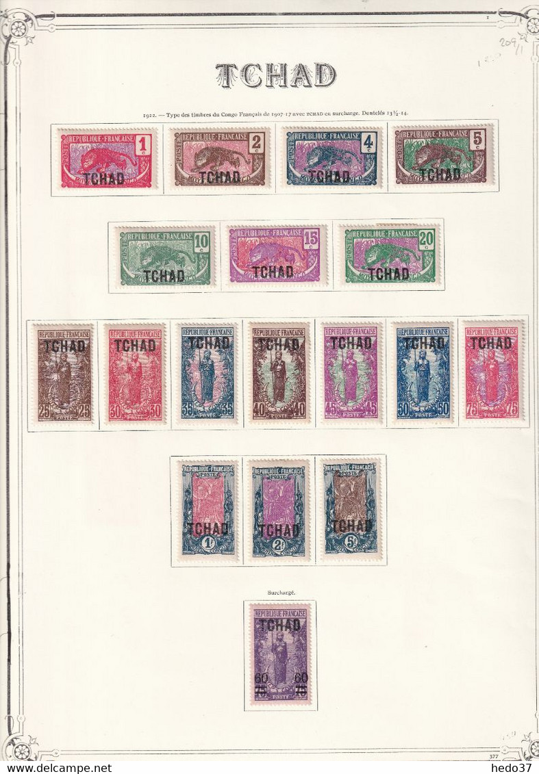 Tchad N°1/18 -  Collection Vendue Page Par Page - Neuf * Avec Charnière - TB - Ongebruikt