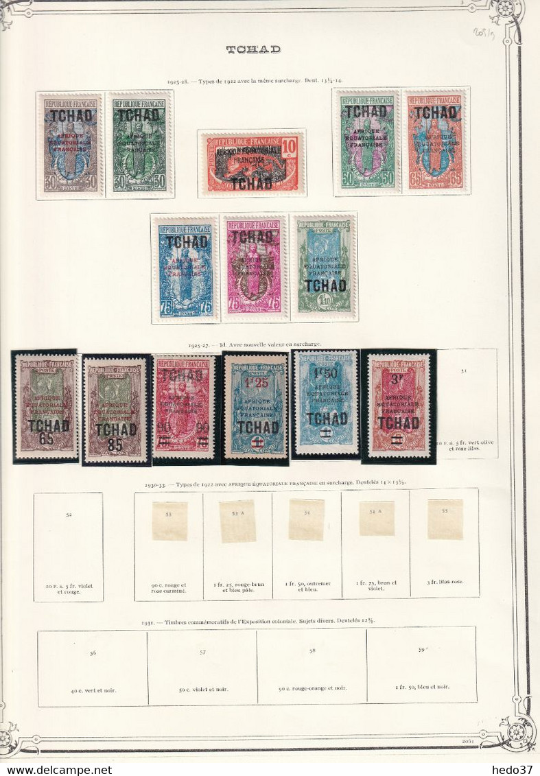 Tchad -  Collection Vendue Page Par Page - Neuf * Avec Charnière - TB - Unused Stamps