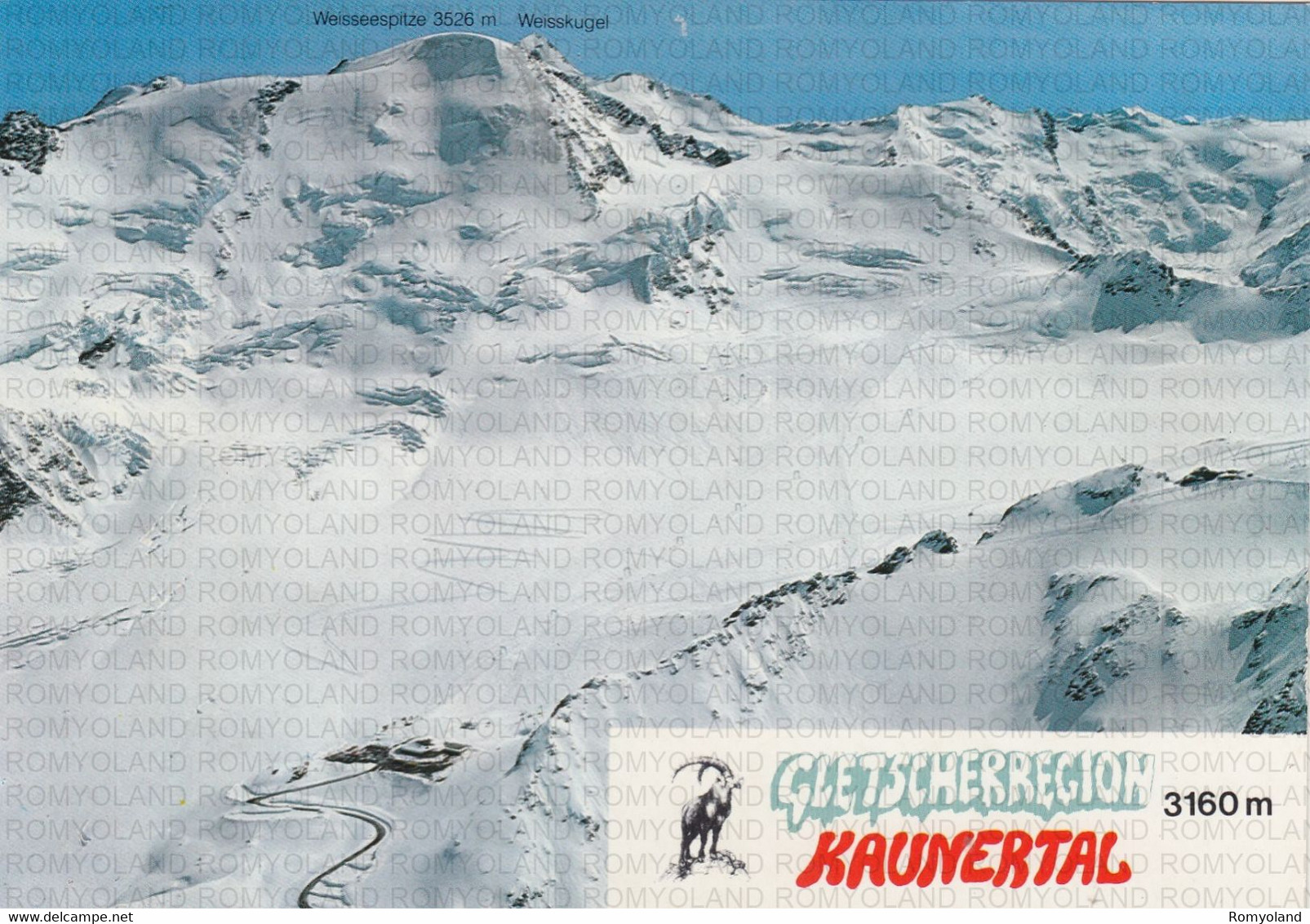 CARTOLINA  KAUNERTAL,TIROLO,AUSTRIA,BERGRESTAURANT M.2750-HOHENPANORAMA-STRASSE EIN ERLEBNIS VOM AUTO AUS,NON VIAGGIATA - Kaunertal