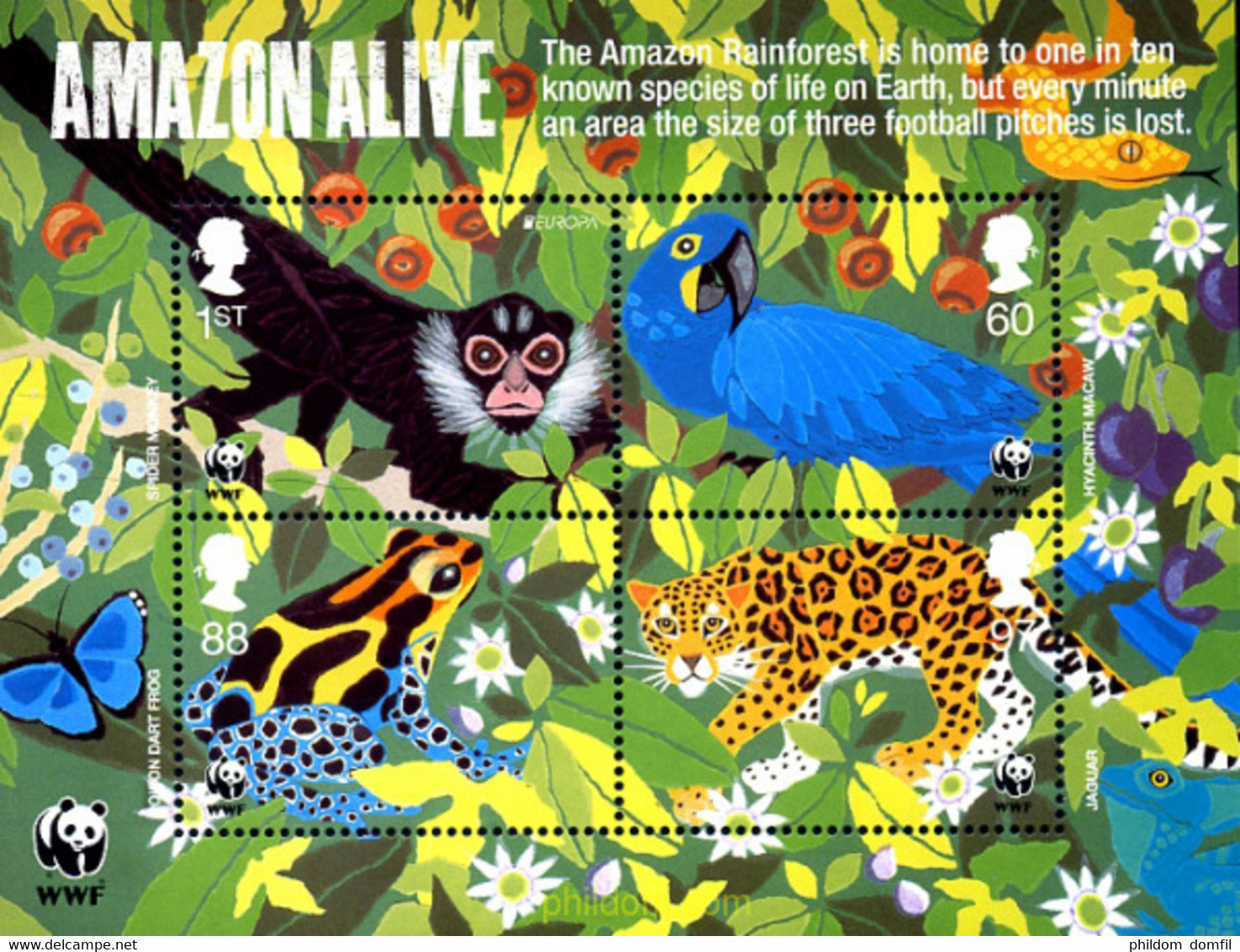 260247 MNH GRAN BRETAÑA 2011 FONDO MUNDIAL DE LA NATURALEZA - Chimpancés