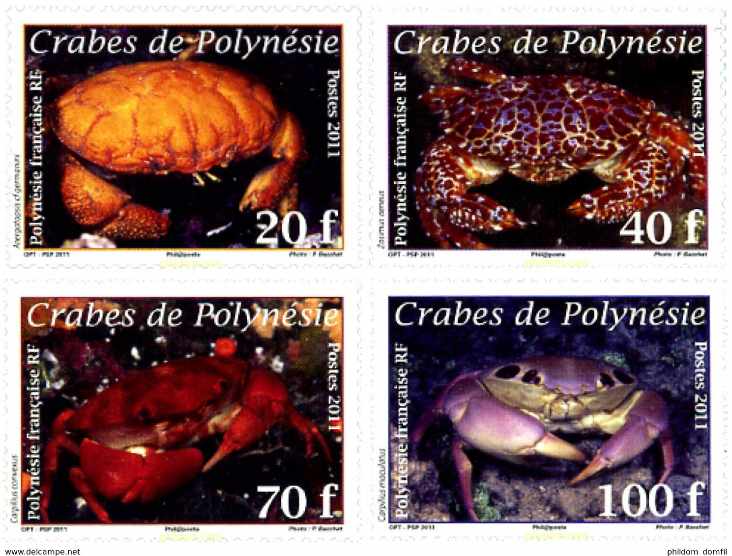 260473 MNH POLINESIA FRANCESA 2011 CANGREJOS - Used Stamps