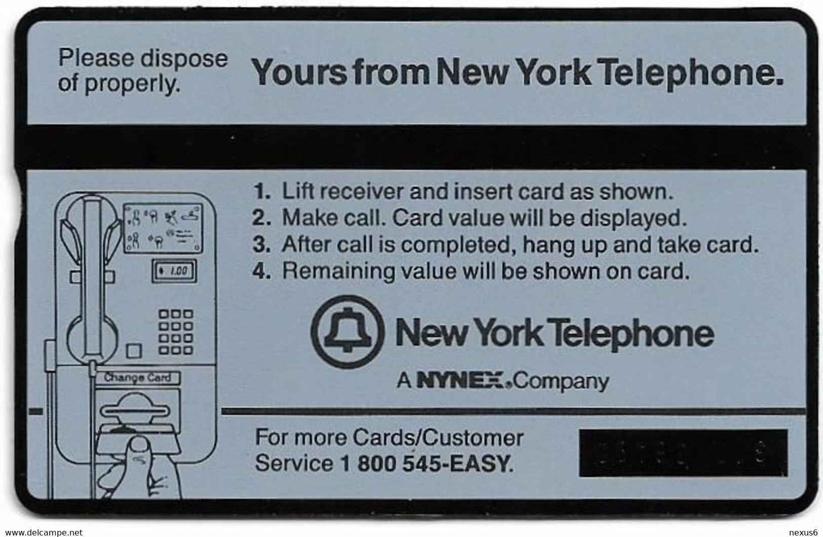 USA - Nynex (L&G) - Cooperstown - 310A - 10.1993, 5.25$, 16.351ex, Mint - [1] Hologrammkarten (Landis & Gyr)