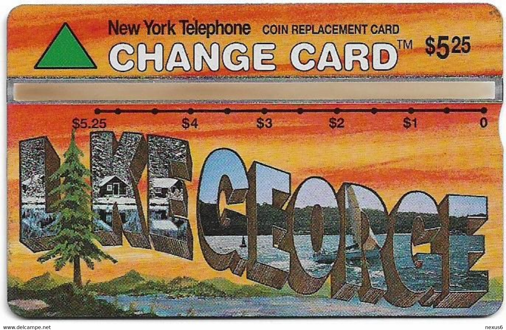 USA - Nynex (L&G) - Lake George - 310B - 10.1993, 5.25$, 16.352ex, Mint - Cartes Holographiques (Landis & Gyr)