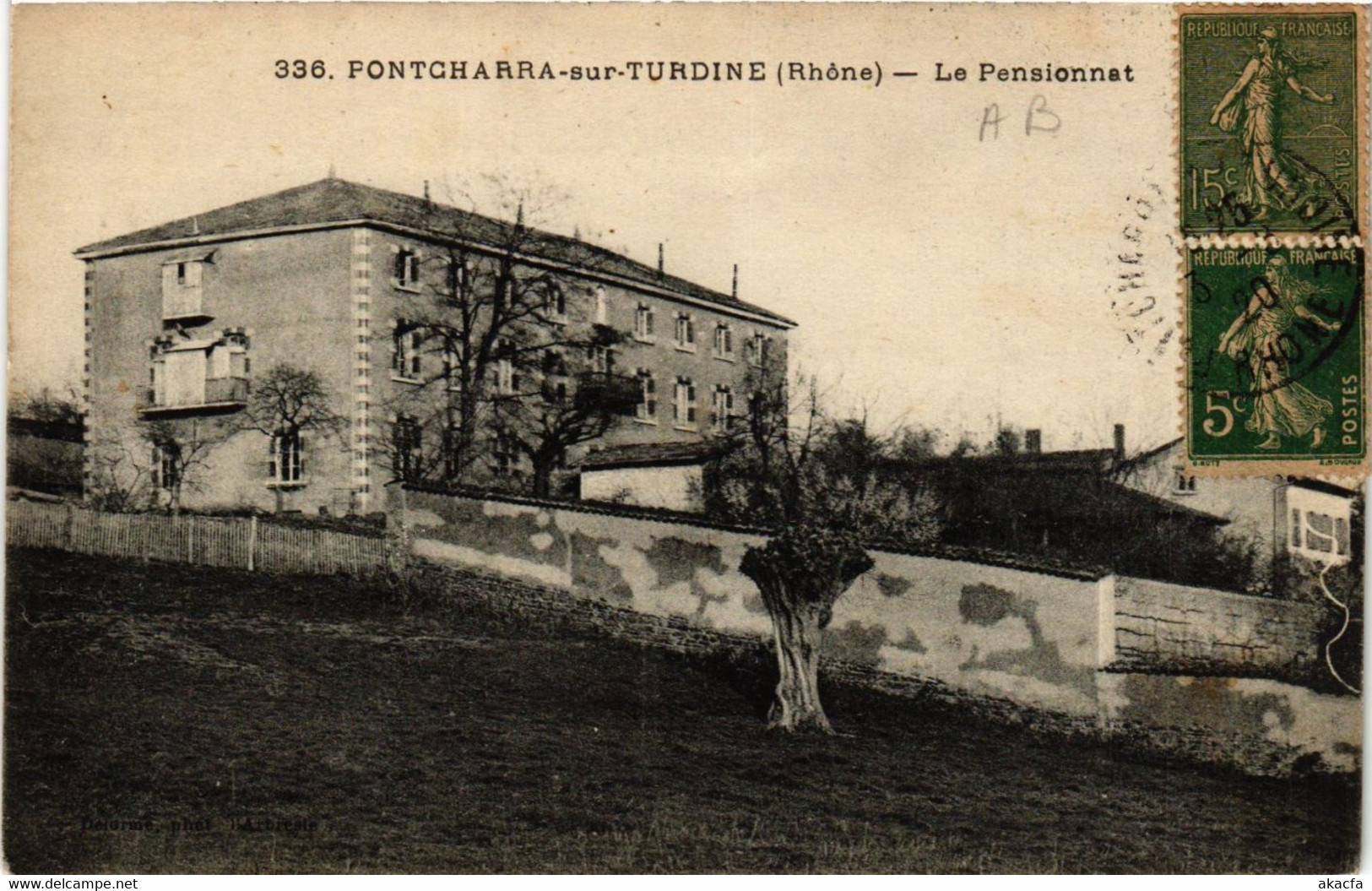 CPA PONTCHARRA-sur-TURDINE - Le Pensionnat (690288) - Pontcharra-sur-Turdine